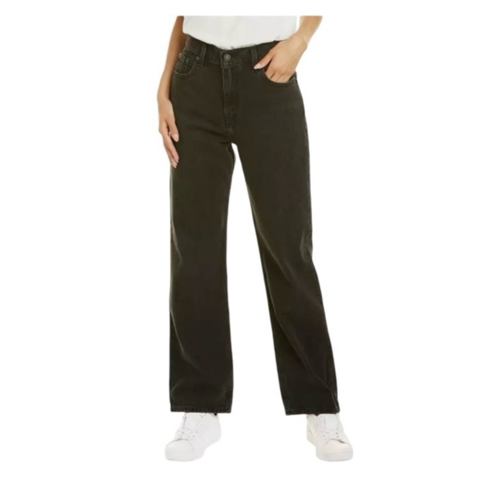Levi's Women's Premium Jean, Loose Straight Leg in Black size 24
